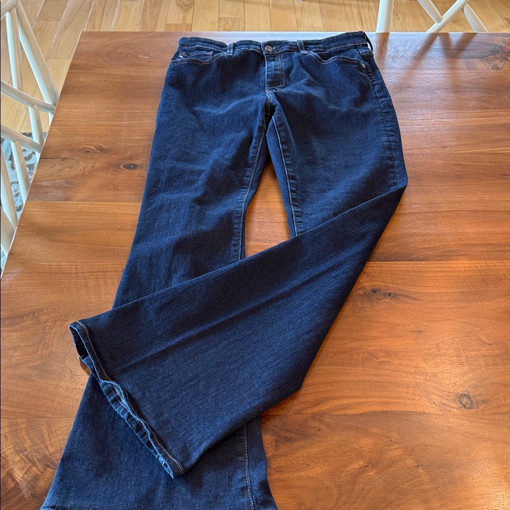 AG Adriano Goldschmied Farrah Boot Dark Blue Straight Leg Jeans